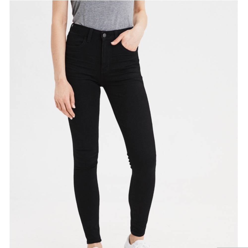 American Eagle Black High-Waisted Jeggings